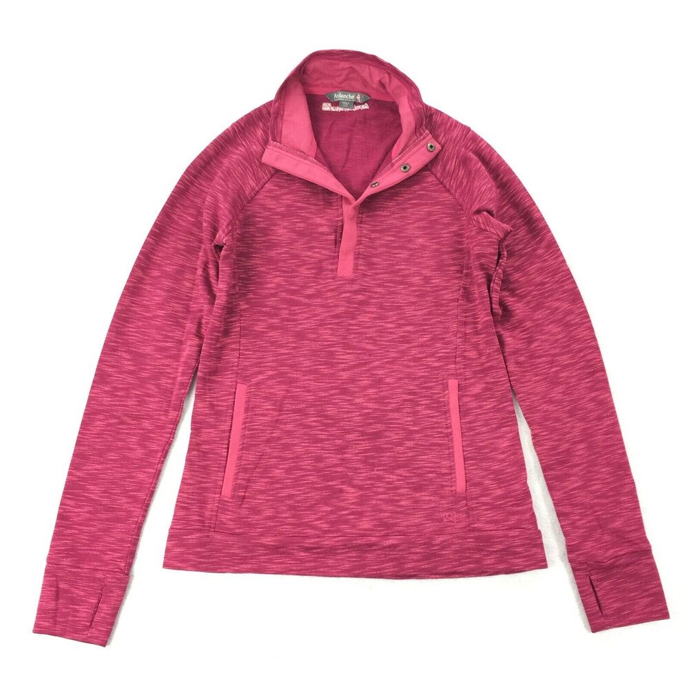 Avalanche Pullover Layering Jacket Size M Womens Dark Pink Outdoor Hiking Skiing